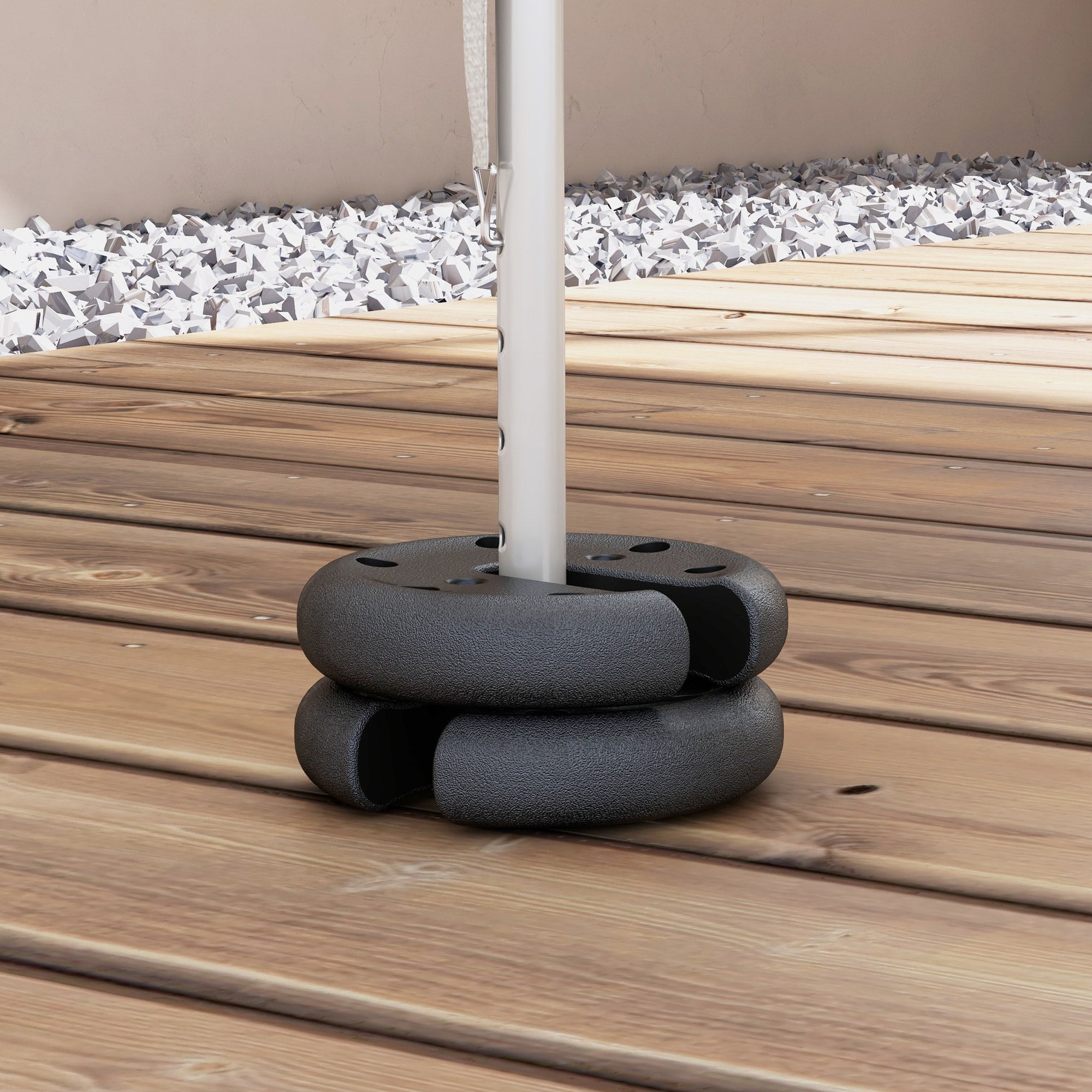 Outsunny Pop up Canopy Tent Weights Set of 4 PCs, Leg Weights for Marquee Party Tent Outdoor Canopy 8.8KG