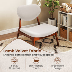 Accent Chairs Set of 2 with Side Table for Bedroom Waiting Room-Beige