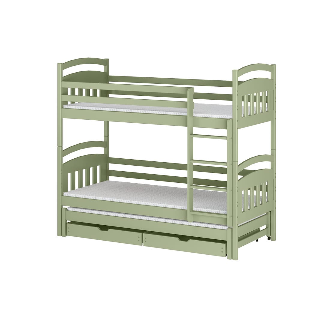 Alan Bunk Bed with Trundle and Storage