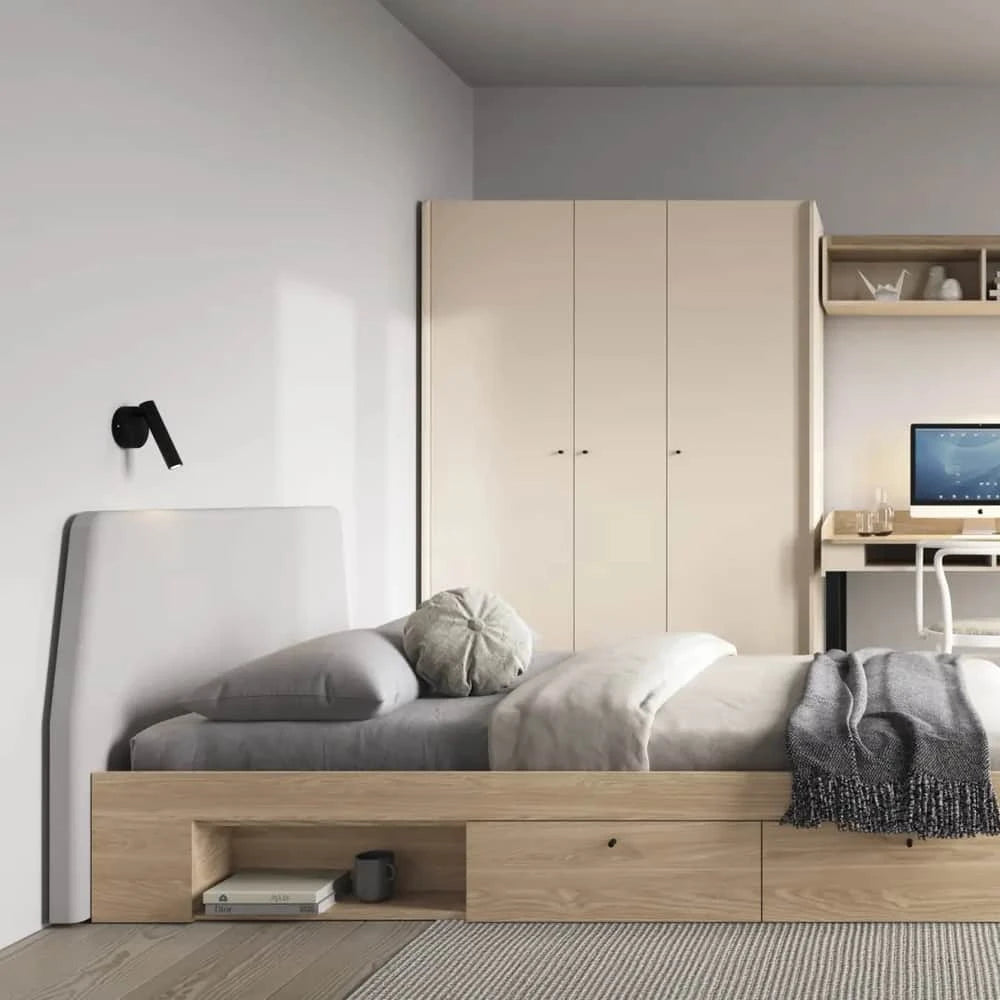 Alessio AE1 Hinged Door Wardrobe 145cm, image 3