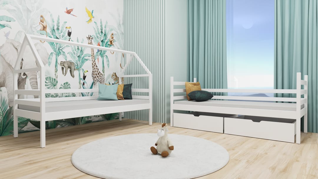 Wooden Bunk Bed Alex With Storage