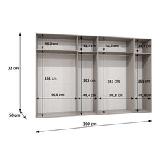 Alicante I Hinged Door Wardrobe 300cm - product image 13