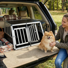 Aluminum Dog Transport Box with Lockable Door