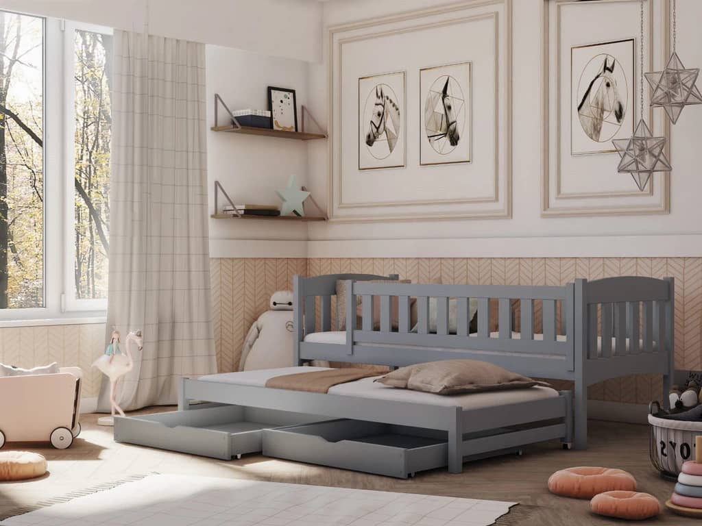Amelka Double Bed with Trundle