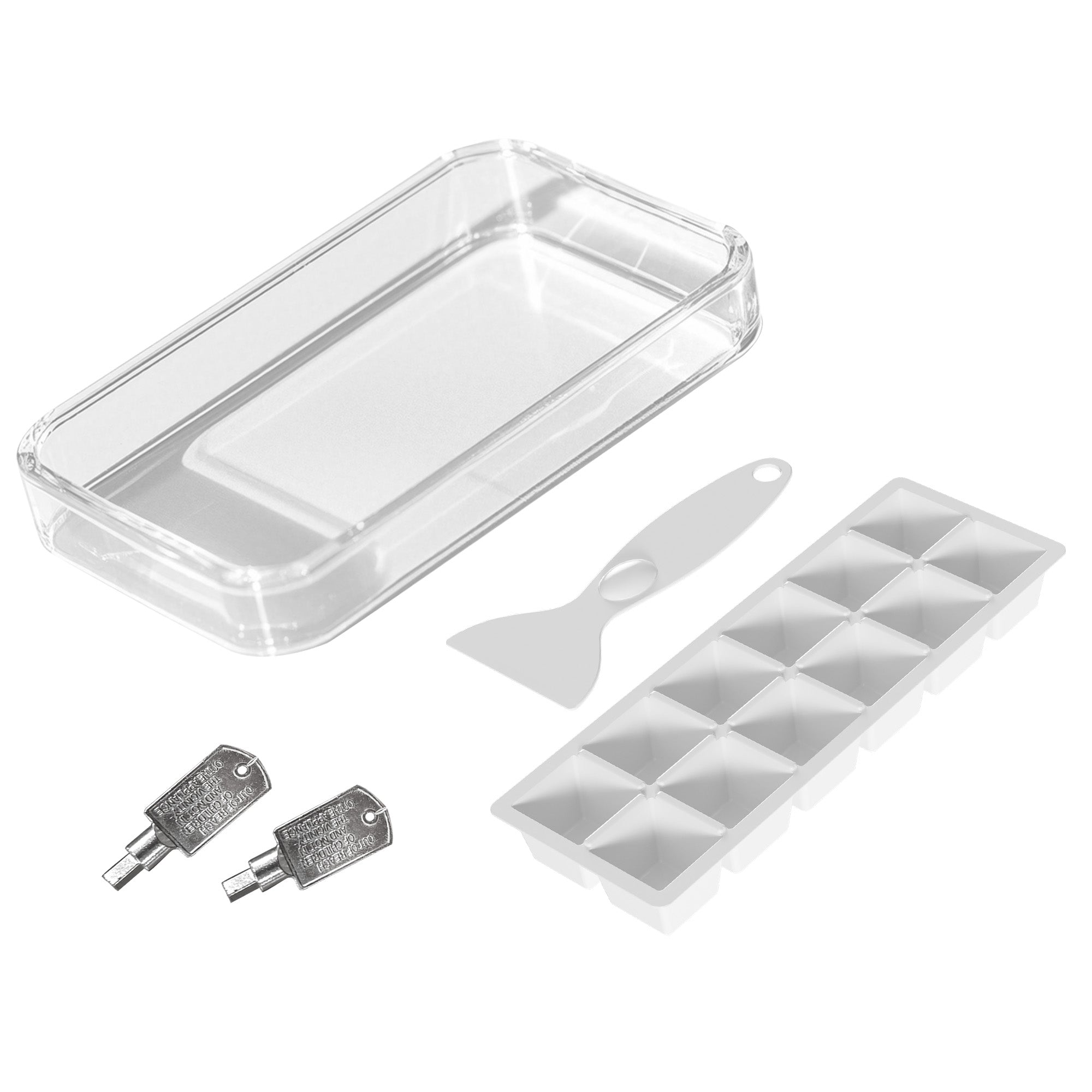 HOMCOM 46 Litre Lockable Countertop Fridge - Grey