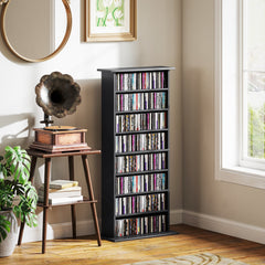 HOMCOM 360 CD Storage Unit - Black