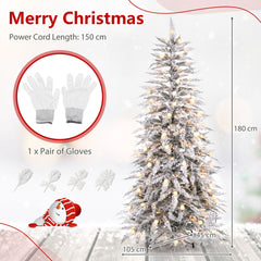 Artificial Flocked Christmas Tree, image 5