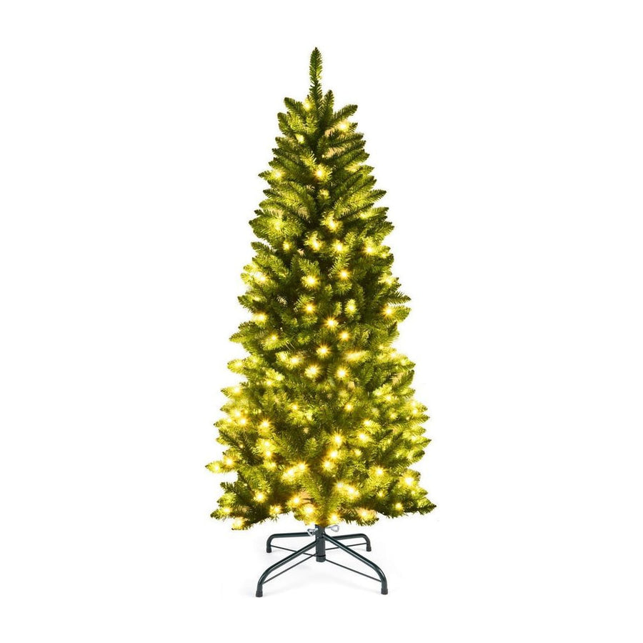 Artificial Pencil Christmas Tree with 250 Warm White UL-listed Lights-5FT