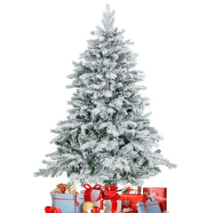Artificial Xmas Tree Flocked Christmas Tree with Branch Tips-S