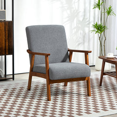 HOMCOM Armchair with Wide Seat in Grey, image 2