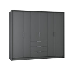 Bangkok Hinged Door Wardrobe 255cm, image 2