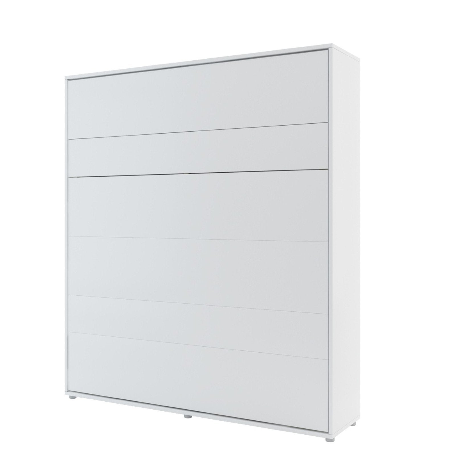 BC-13 Vertical Wall Bed Concept 180cm With Storage Cabinets and LED