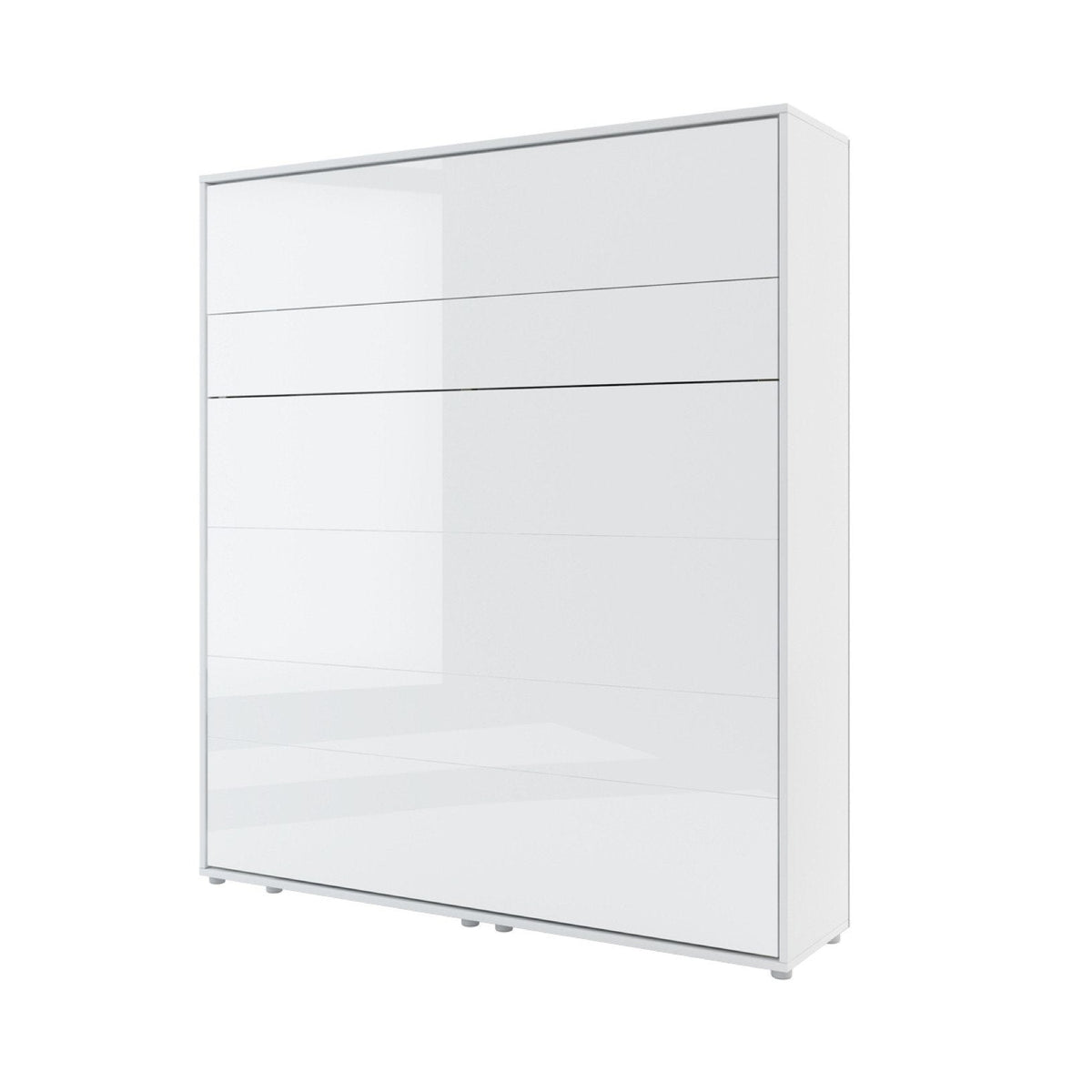 BC-13 Vertical Wall Bed Concept 180cm With Storage Cabinets and LED