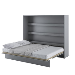 BC-14 Horizontal Wall Bed Concept 160cm With Storage Cabinet