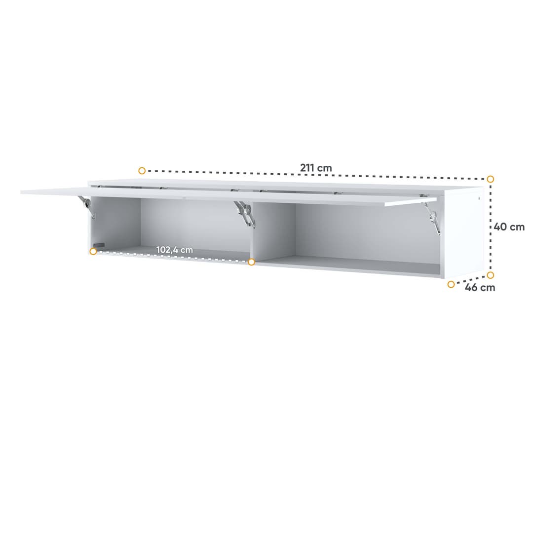 BC-15 Over Bed Unit for Horizontal Wall Bed Concept 160cm
