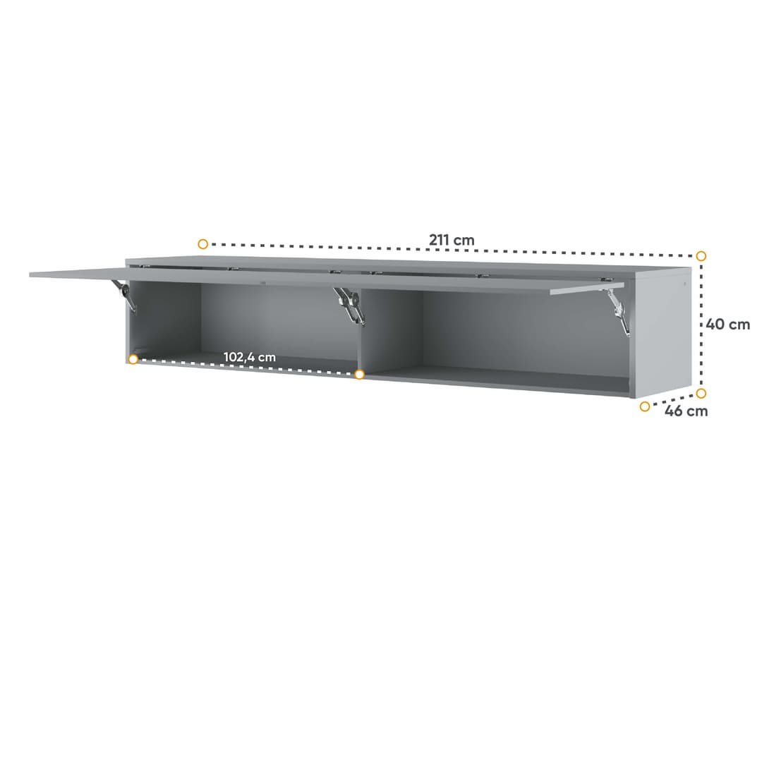 BC-15 Over Bed Unit for Horizontal Wall Bed Concept 160cm