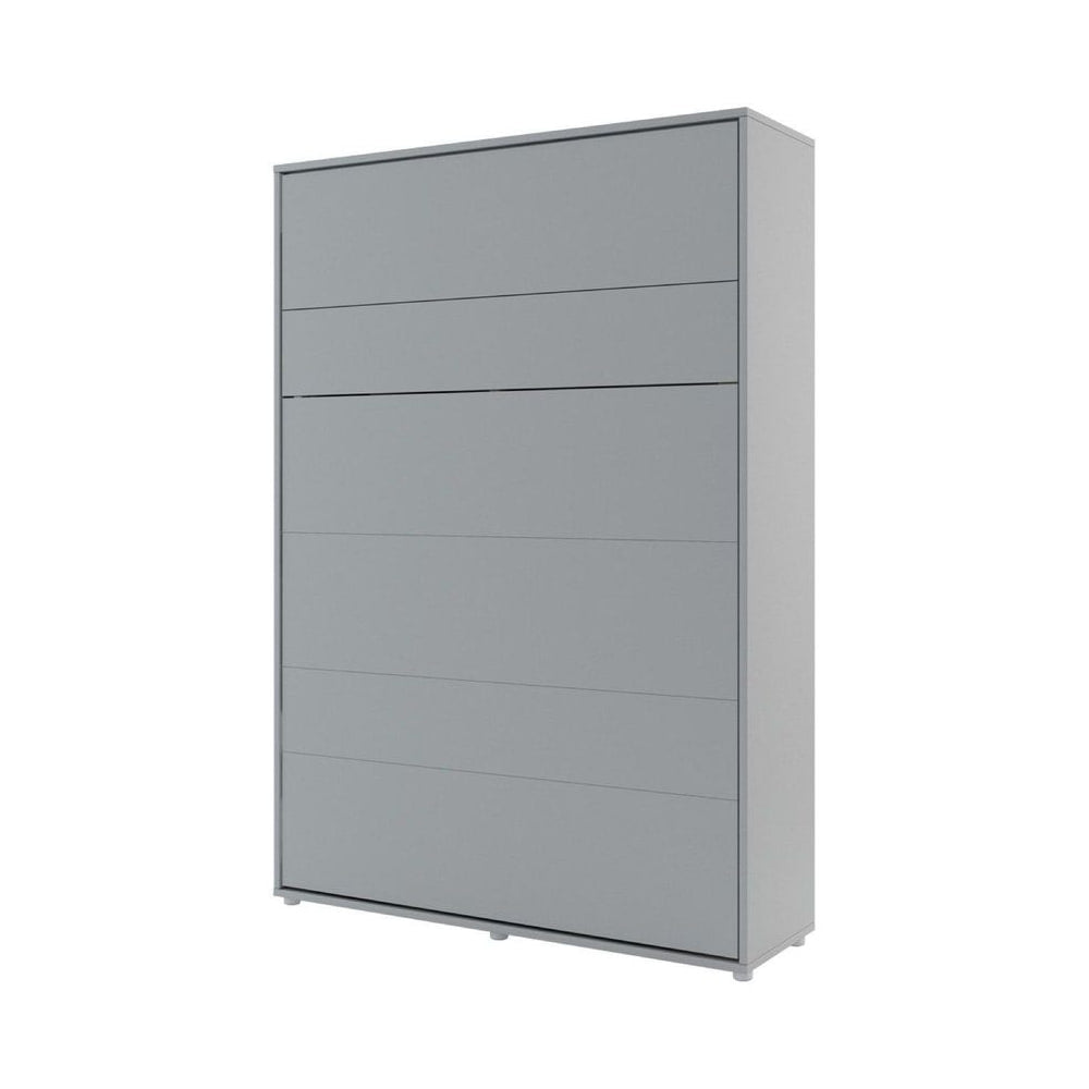 BC-01 Vertical Wall Bed Concept 140cm With Storage Cabinets and LED