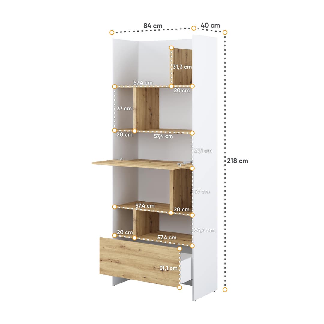 Bed Concept BC-22 Bookcase 84cm - product image 3