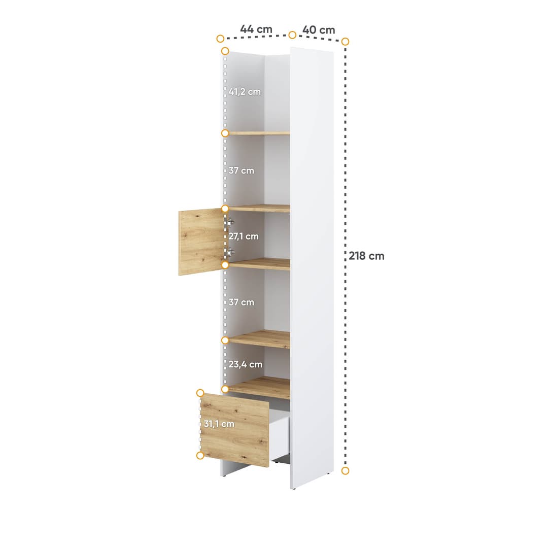Bed Concept BC-23 Tall Storage Cabinet 44cm - product image 3