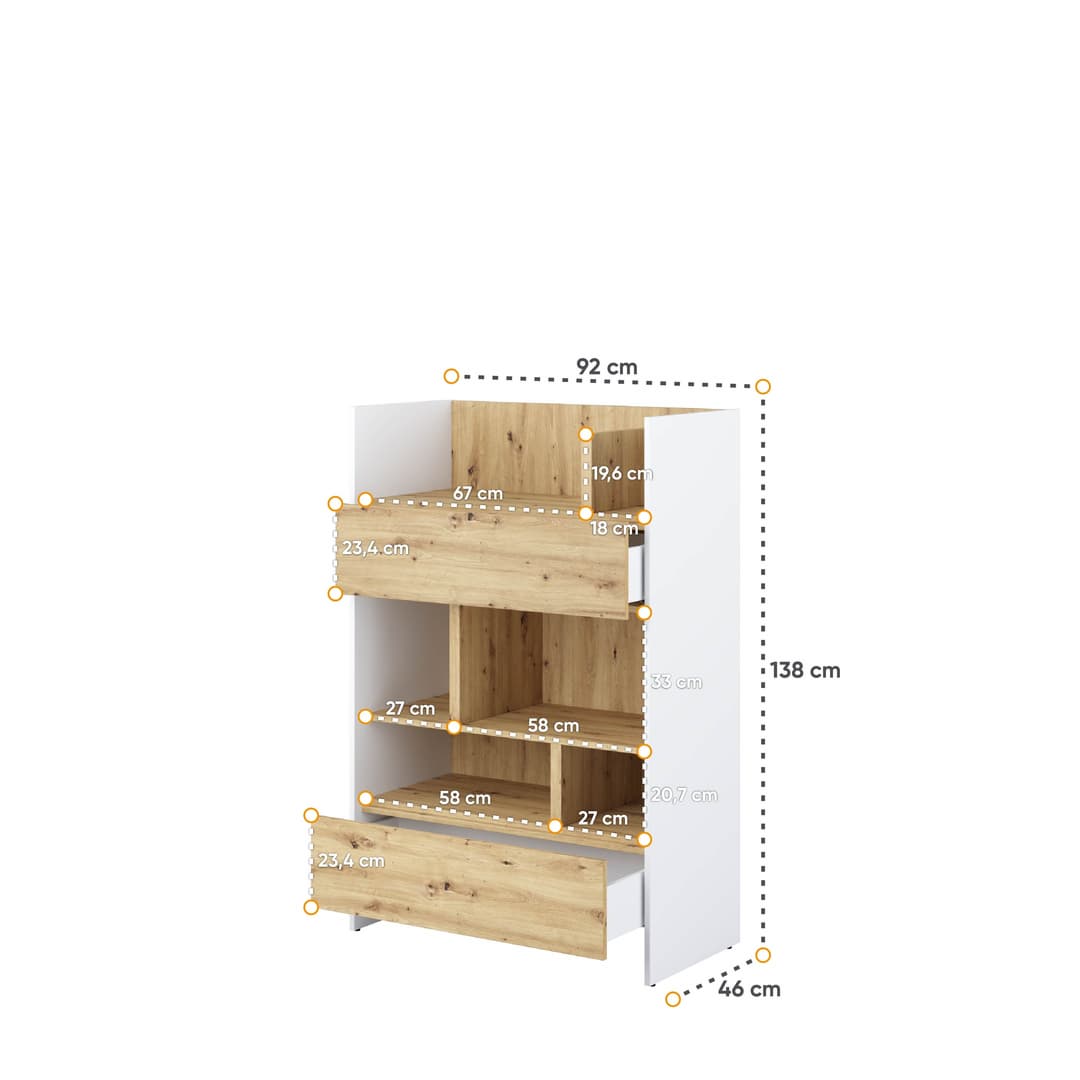 Bed Concept BC-26 Sideboard Cabinet 92cm