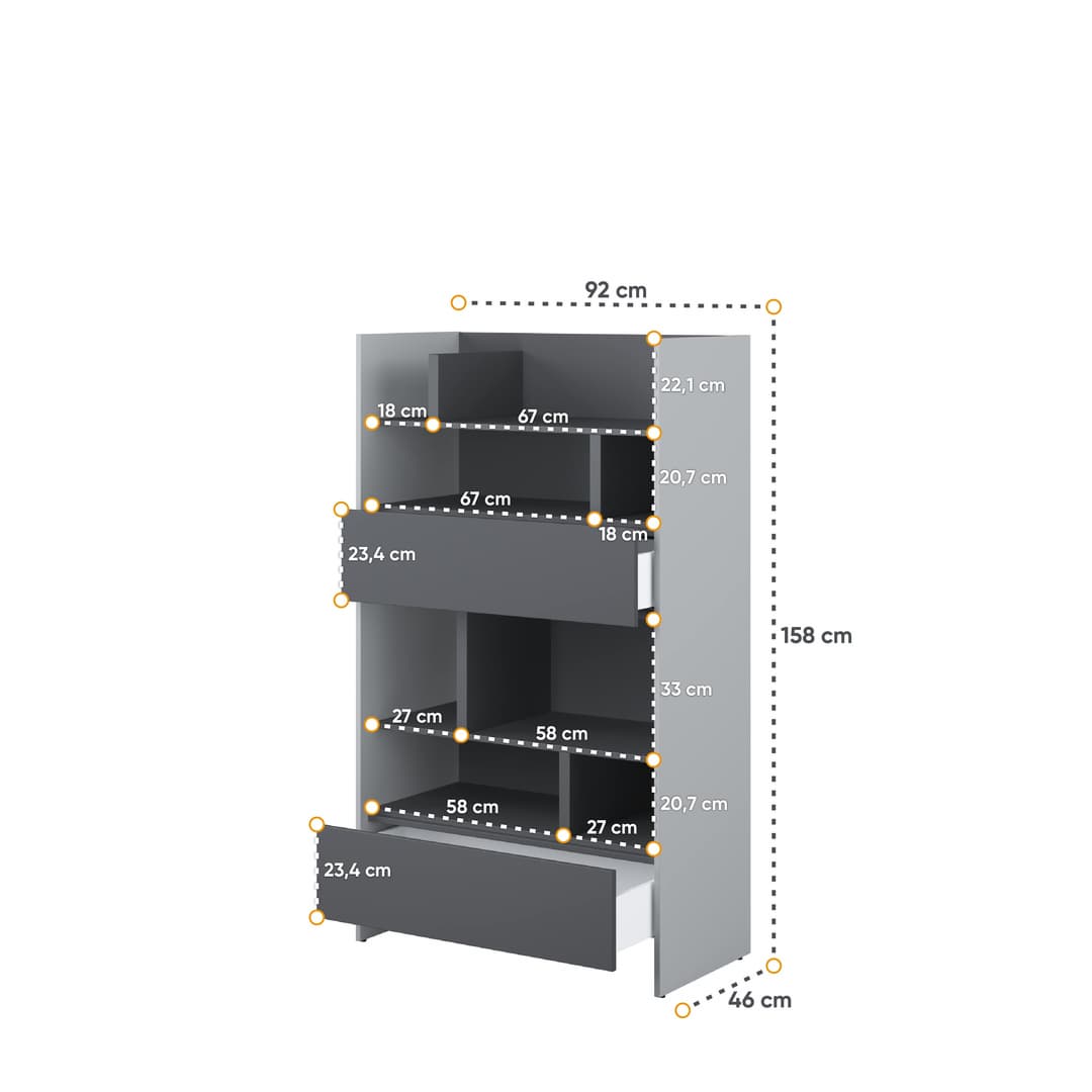Bed Concept BC-27 Sideboard Cabinet 92cm - product image 12