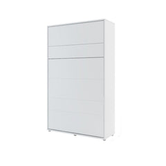 BC-02 Vertical Wall Bed Concept 120cm With Storage Cabinets and LED