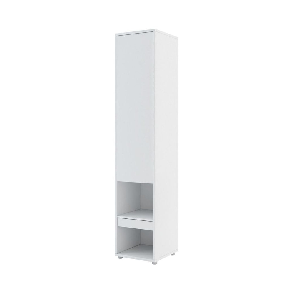 BC-01 Vertical Wall Bed Concept 140cm With Storage Cabinets and LED
