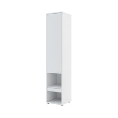 BC-01 Vertical Wall Bed Concept 140cm With Storage Cabinets and LED