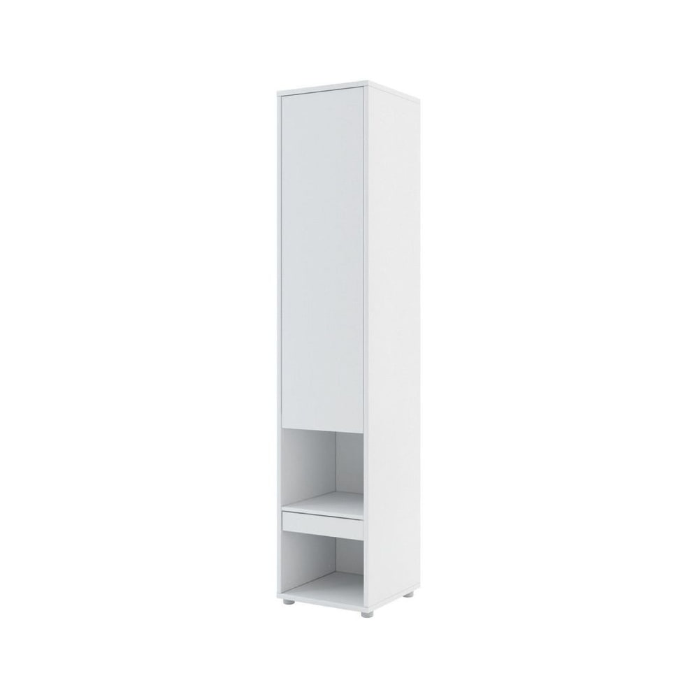 BC-02 Vertical Wall Bed Concept 120cm With Storage Cabinets and LED