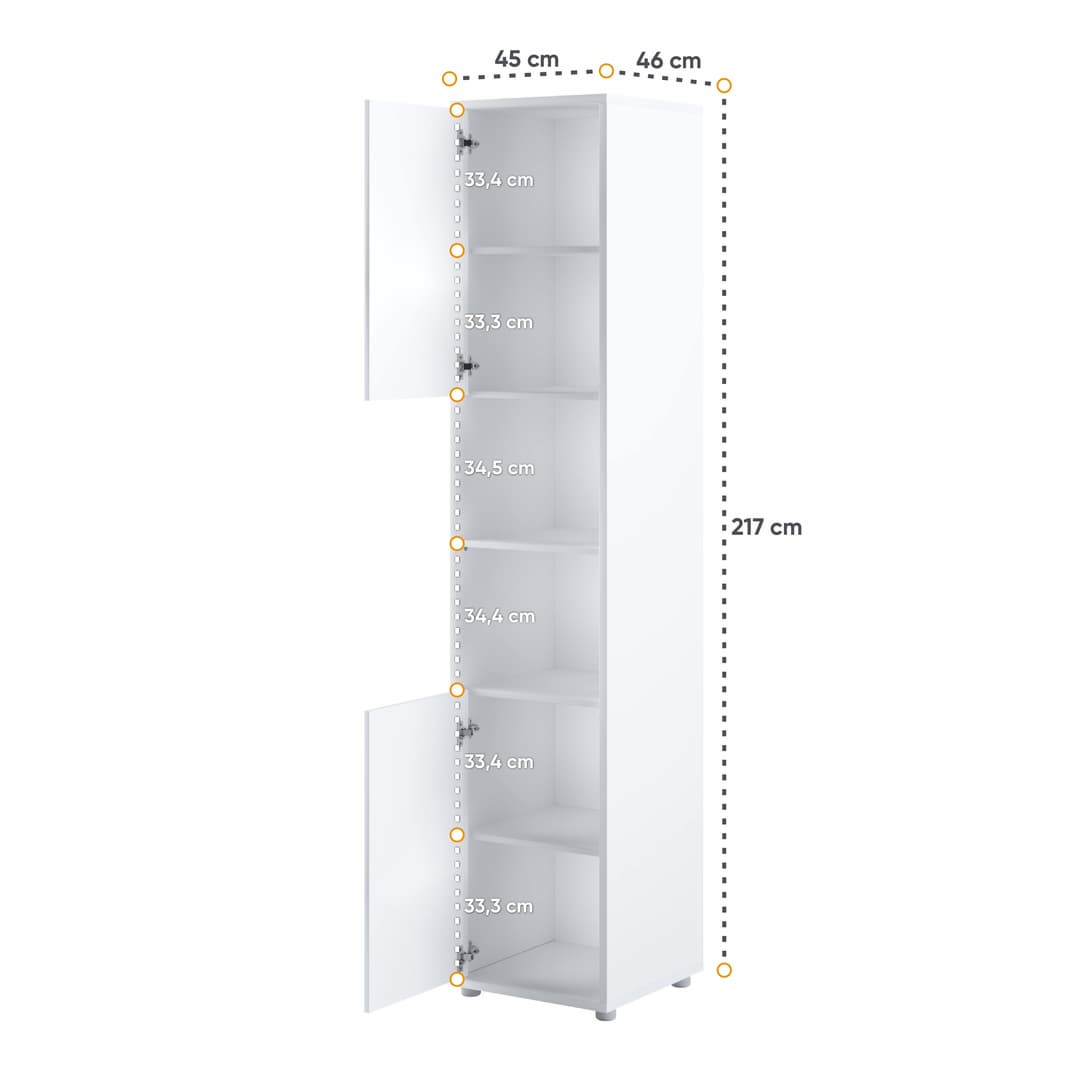 BC-08 Tall Storage Cabinet for Vertical Wall Bed Concept