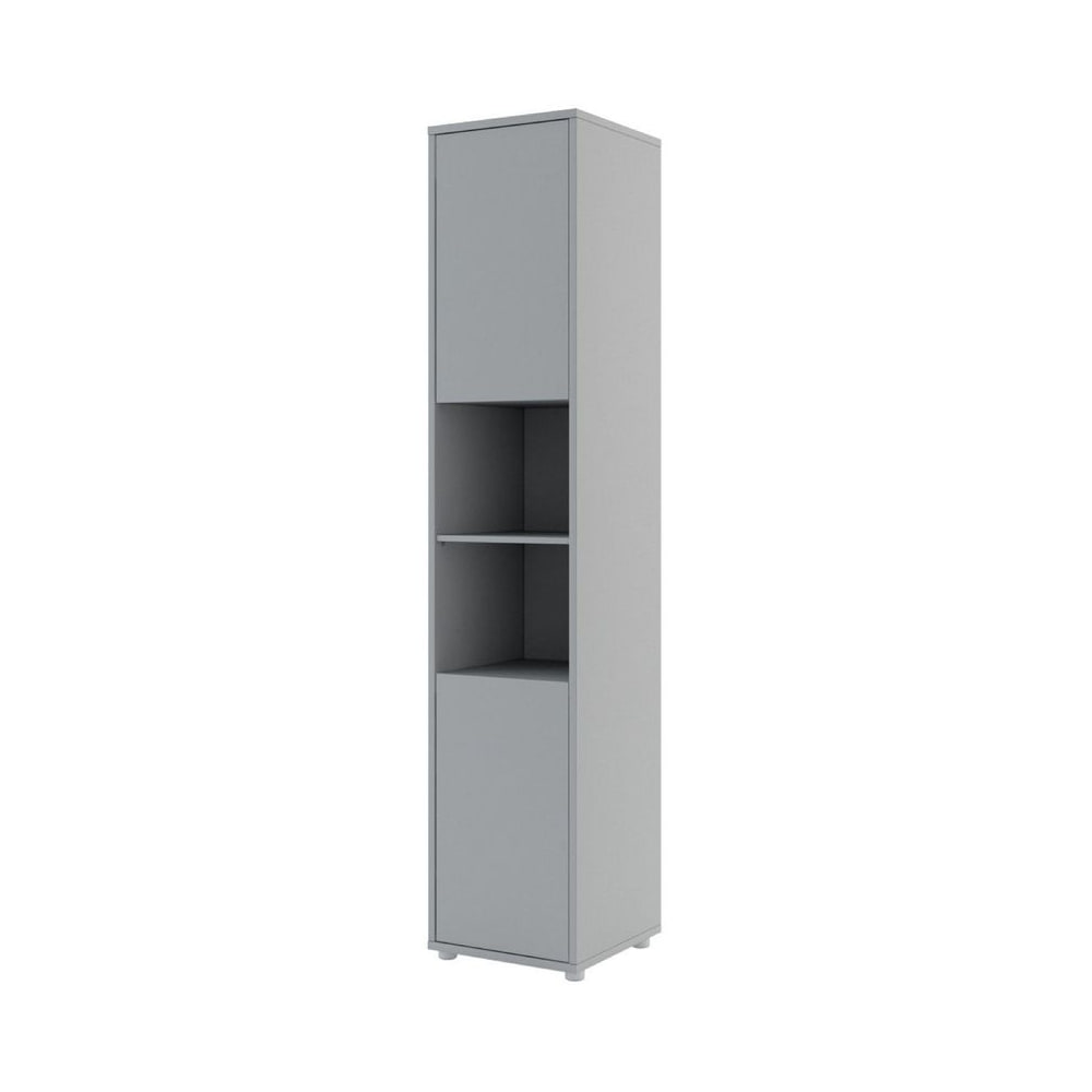 BC-01 Vertical Wall Bed Concept 140cm With Storage Cabinets and LED