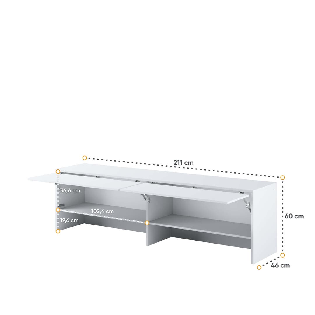 BC-09 Over Bed Unit for Horizontal Wall Bed Concept 140cm