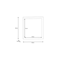 Baccio Mirror 83cm in Oak Artisan, image 5