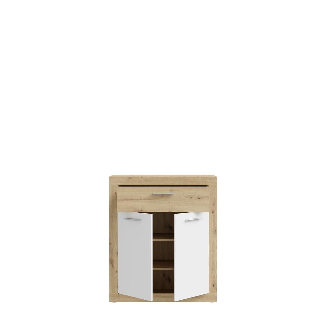 Baccio Shoe Cabinet 83cm in Oak Artisan, image 5