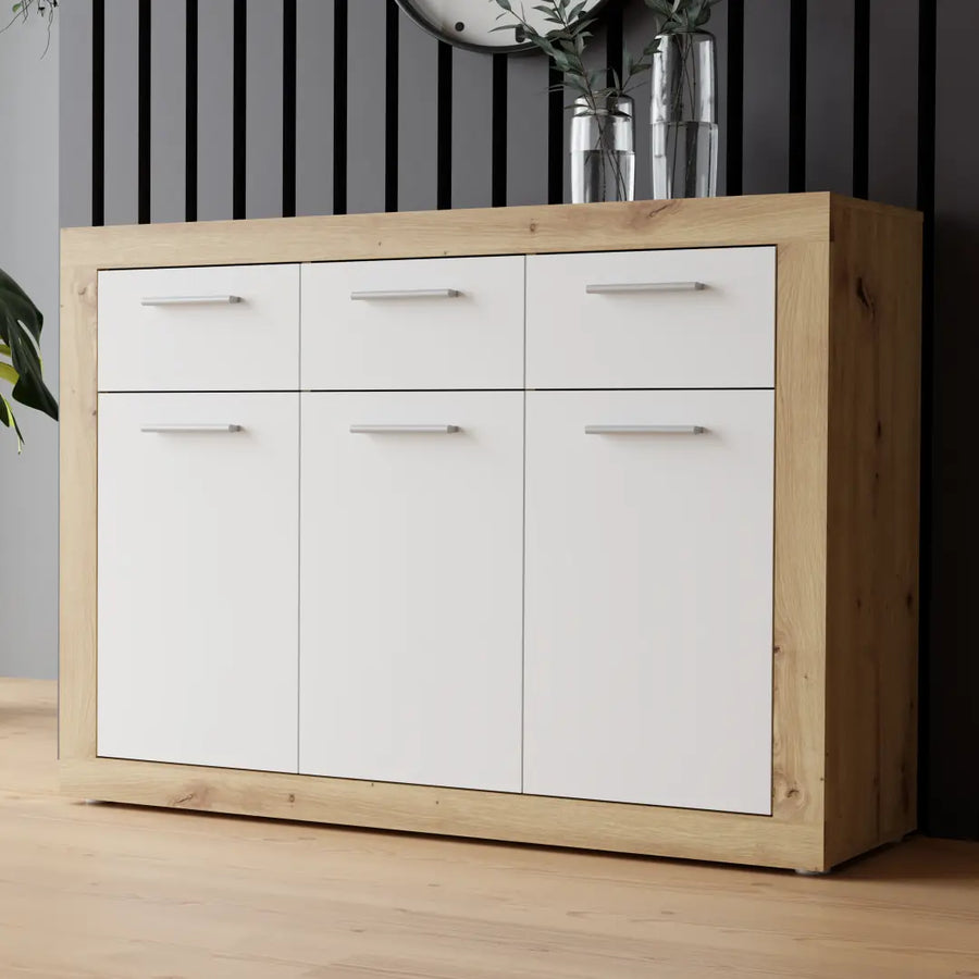 Baccio Sideboard Cabinet 118cm in Oak Artisan