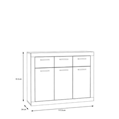 Baccio Sideboard Cabinet 118cm, image 6