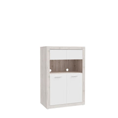 Baccio Highboard Cabinet 93cm in Oak Sand, image 2
