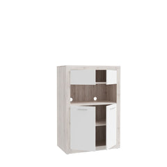 Baccio Highboard Cabinet 93cm in Oak Sand, image 3