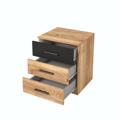 Beta Bedside Cabinet 46cm [Oak Mauvella]