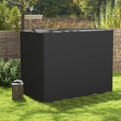 Outsunny 3-Seat Outdoor Garden Swing Chair Protective Cover Water UV Resistant, 240L x 133Wcm, Dark Grey