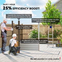Outsunny 3.7 x 7.9ft Galvanised Steel Shed, with Latched Door and Padlock - Oak