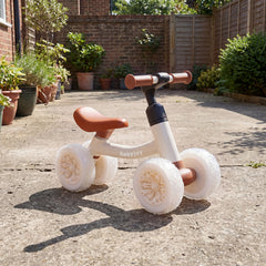 Baby Balance Bike No Pedal Toddler Balance Bike with Adjustable Handlebar and Seat-white