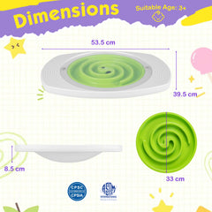 Balance Board for Kids with 3 Maze Discs and 2 Balls