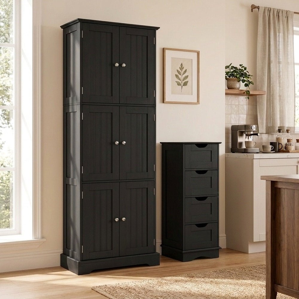 Bathroom Cabinet Set in Black