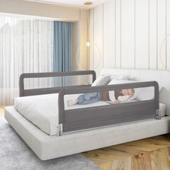 150CM Foldable Baby Bed Rail Guard in Grey, image 3