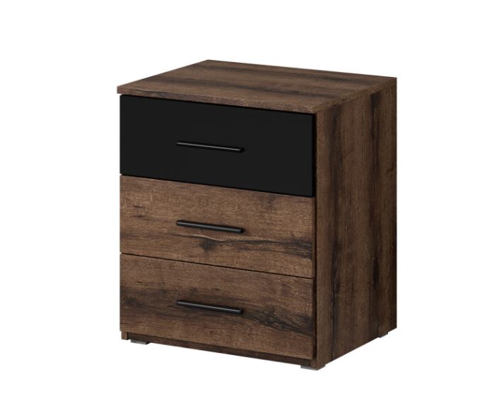Beta Bedside Cabinet 46cm [Oak Monastery]