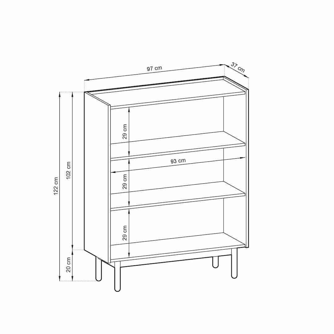 Boho Highboard Cabinet 97cm