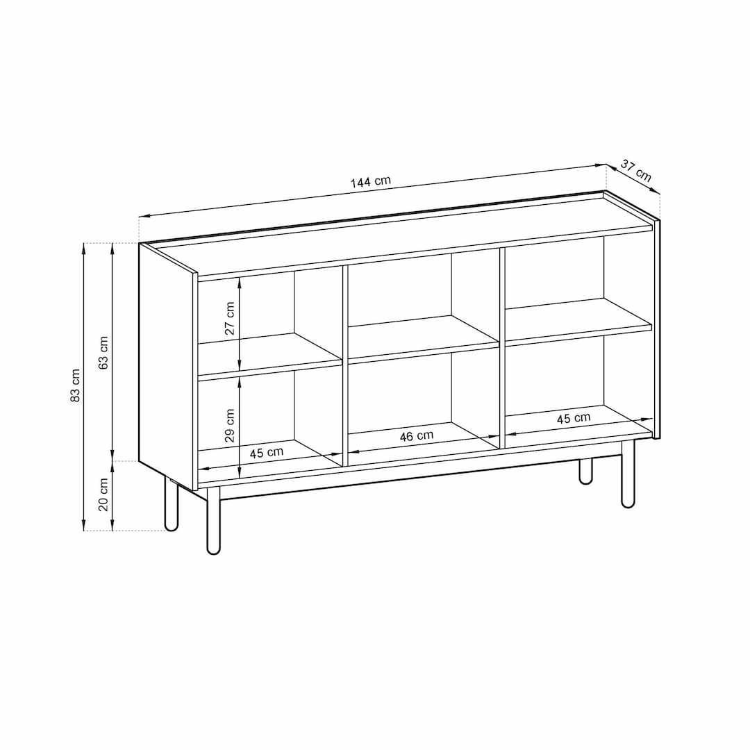 Boho Sideboard Cabinet 144cm