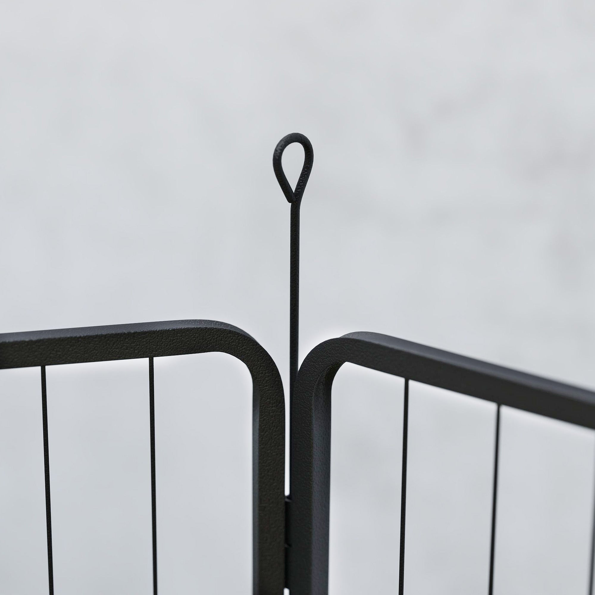 PawHut 6 Panels Dog Playpen, Portable Detachable Puppy Pen with Door, for Medium Dogs, 80cm High, Grey