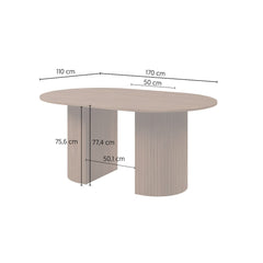 Cavo Extending Dining Table 120cm in Oak Walnut, image 6